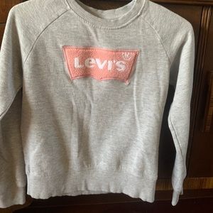 Levi’s kids sweatshirt grey with Pink Logo